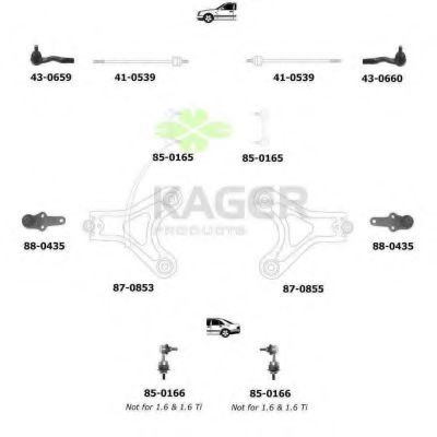 80-0557 KAGER Brake System Brake Disc