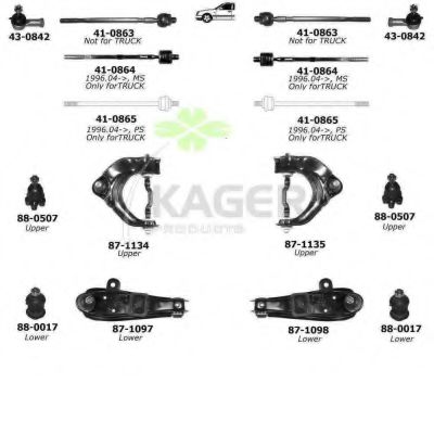 80-0572 KAGER Brake System Brake Disc