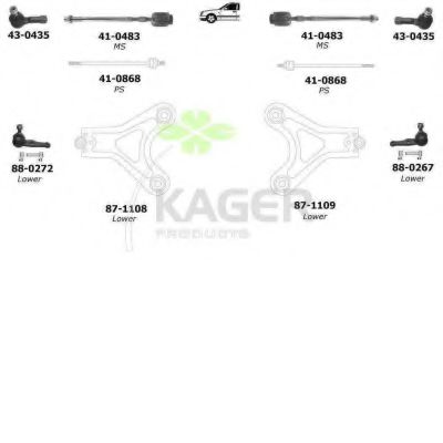 80-0579 KAGER Brake System Brake Disc