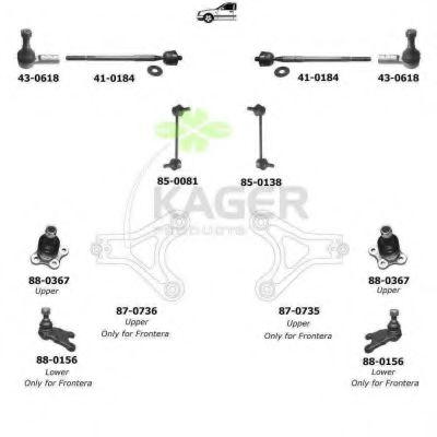 80-0626 KAGER Wheel Suspension