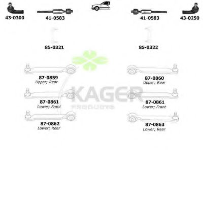 80-0801 KAGER Brake System Brake Disc