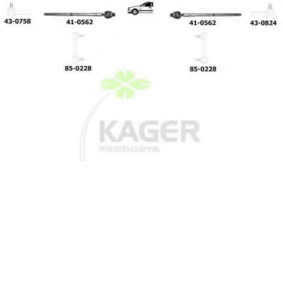 80-0818 KAGER Brake System Brake Disc