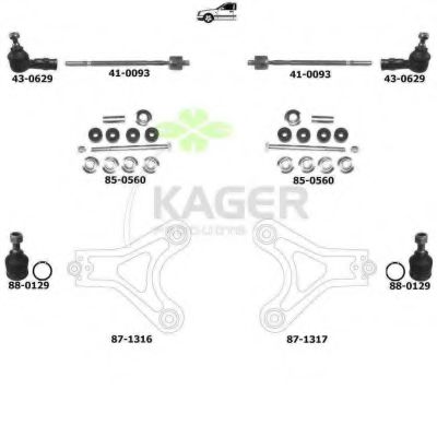 80-0880 KAGER Brake System Brake Disc