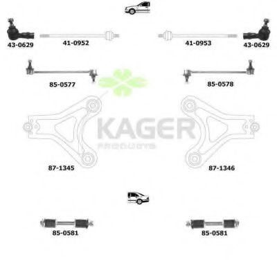 80-0889 KAGER Brake Disc