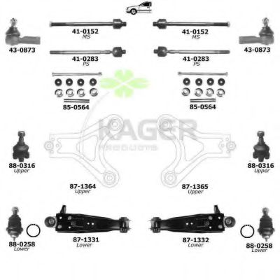 80-0904 KAGER Brake System Brake Disc