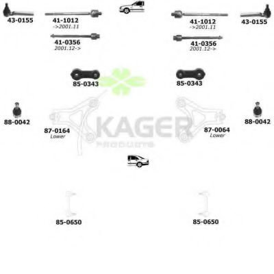 80-0927 KAGER Brake System Brake Disc