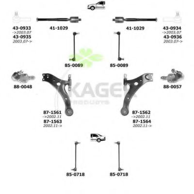 80-0943 KAGER Brake System Brake Disc
