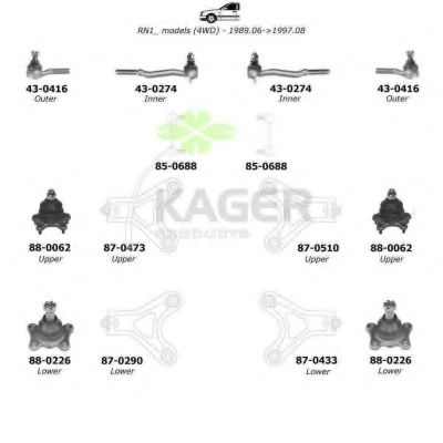 80-0972 KAGER Brake Disc