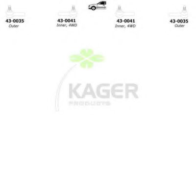 80-1132 KAGER Wheel Suspension