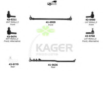 80-1232 KAGER Wheel Suspension