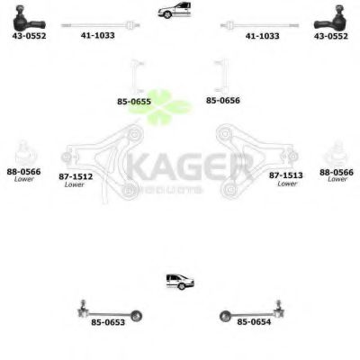 80-1242 KAGER Brake System Brake Drum