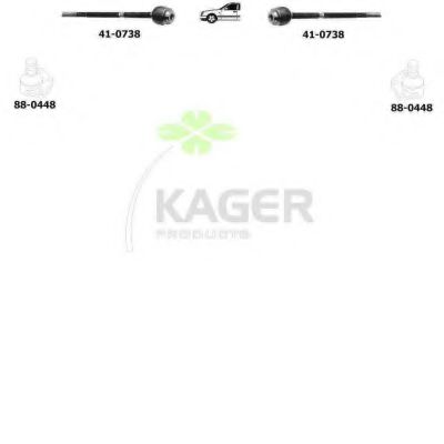 80-1296 KAGER Wheel Suspension
