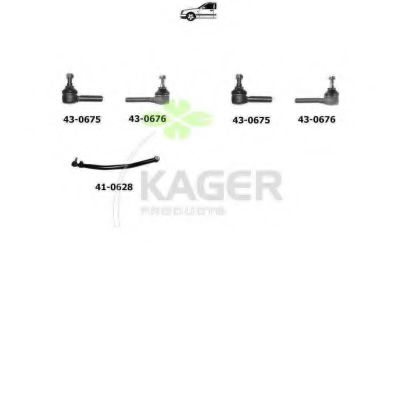 80-1313 KAGER Система сцепления Комплект сцепления
