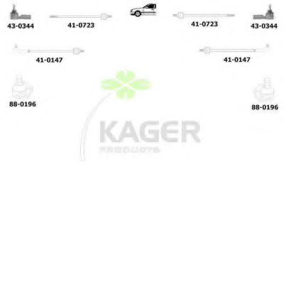 80-1374 KAGER Комплект сцепления