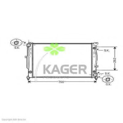 31-0030 KAGER Expansion Tank, brake fluid