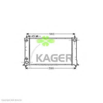 31-0078 KAGER Radiator, engine cooling