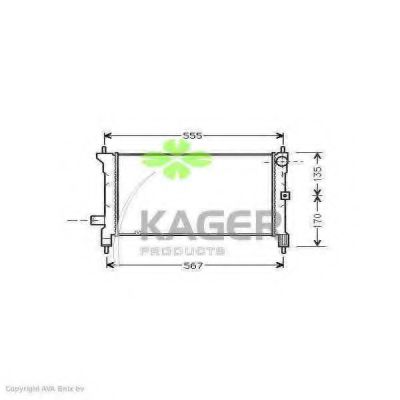 31-0080 KAGER Cable, parking brake