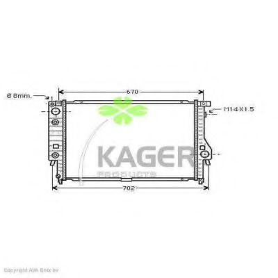 31-0113 KAGER Cable, parking brake