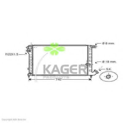 31-0181 KAGER Crankcase O-Ring, cylinder sleeve