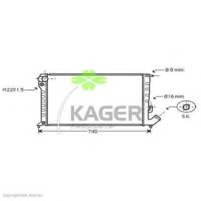 31-0190 KAGER Cable, parking brake