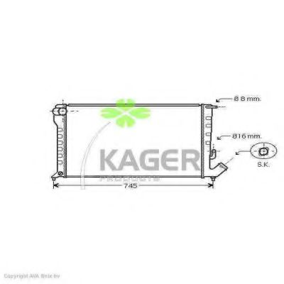 31-0203 KAGER Cable, parking brake