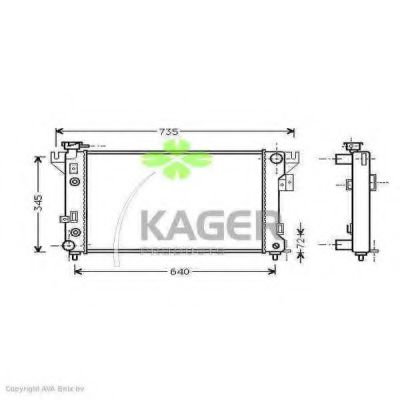 31-0216 KAGER Cable, parking brake