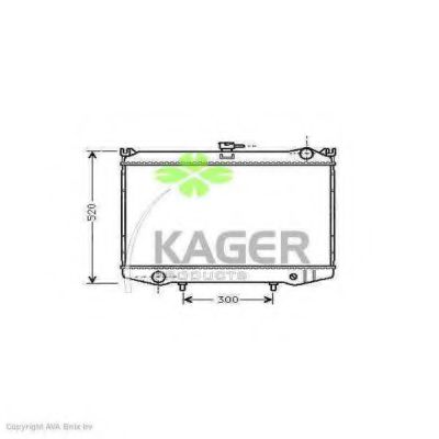31-0227 KAGER Radiator, engine cooling