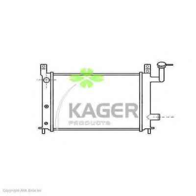 31-0228 KAGER Cooling System Radiator, engine cooling
