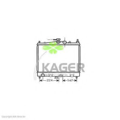 31-0272 KAGER Cooling System Radiator, engine cooling