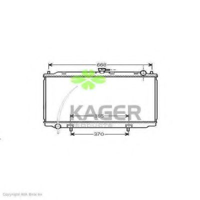 31-0278 KAGER Cooling System Radiator, engine cooling