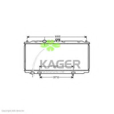 31-0279 KAGER Radiator, engine cooling