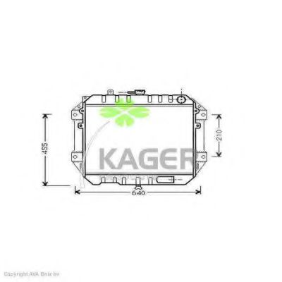 31-0296 KAGER Cooling System Radiator, engine cooling