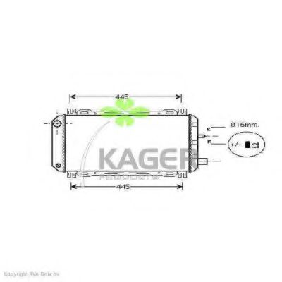 31-0315 KAGER Brake System Cable, parking brake