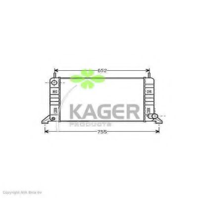 31-0318 KAGER Radiator, engine cooling