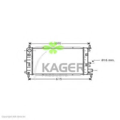 31-0330 KAGER Radiator, engine cooling