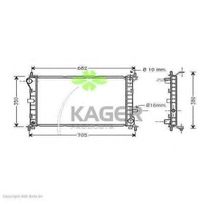 31-0357 KAGER Cable, parking brake