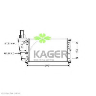 31-0401 KAGER Cable, parking brake