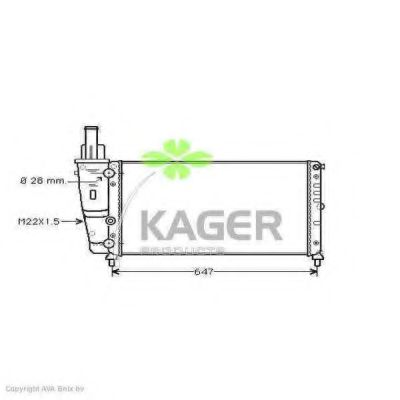31-0403 KAGER Brake System Cable, parking brake