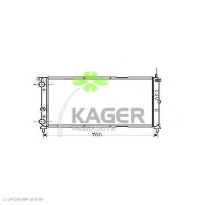 31-0406 KAGER Трос, стояночная тормозная система