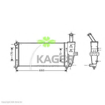 31-0424 KAGER Cable, parking brake