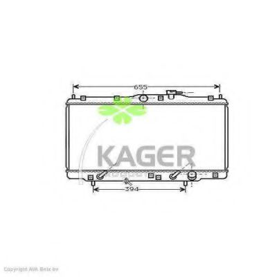 31-0495 KAGER Radiator, engine cooling