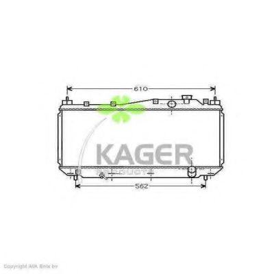 31-0498 KAGER Radiator, engine cooling