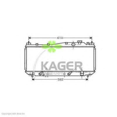 31-0499 KAGER Radiator, engine cooling