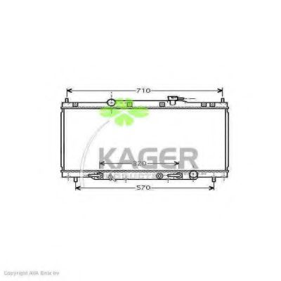 31-0508 KAGER Brake System Cable, parking brake