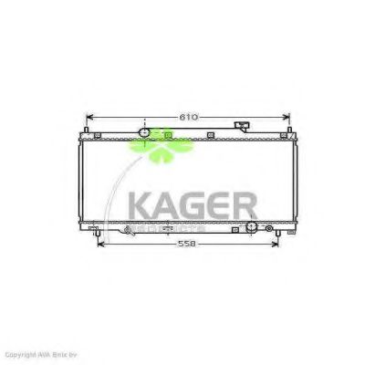 31-0509 KAGER Radiator, engine cooling
