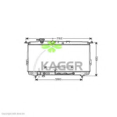 31-0526 KAGER Radiator, engine cooling