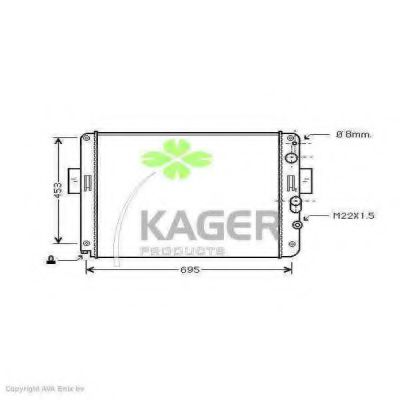 31-0544 KAGER Cable, parking brake