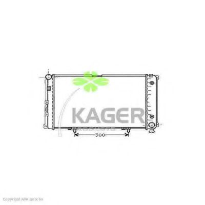 310587 KAGER Radiator, engine cooling