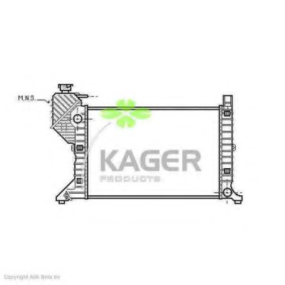 31-0615 KAGER Radiator, engine cooling