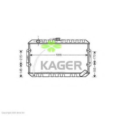 31-0663 KAGER Radiator, engine cooling